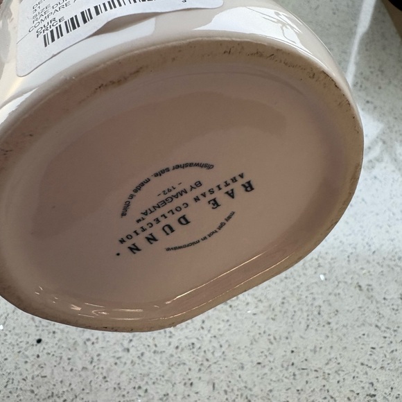 Rae Dunn HOT STUFF white and red NWT ceramic 16 ounce mug - Picture 3 of 5